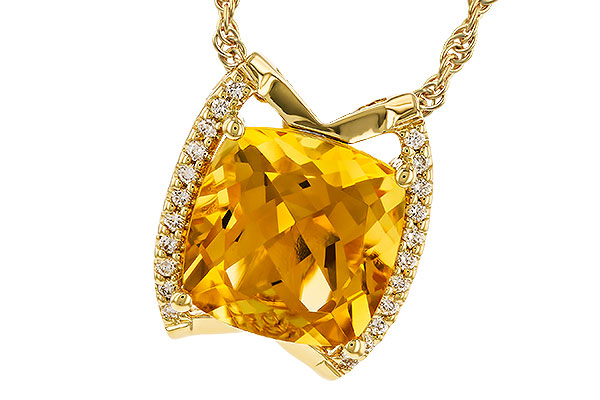 B292-69086: NECKLACE 3.74 CITRINE 3.85 TGW (10MM CIT)