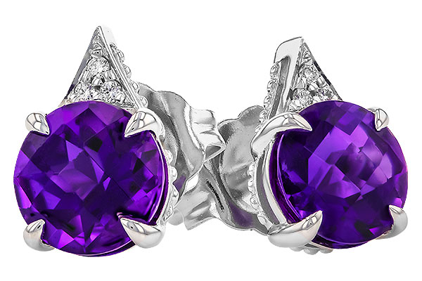 B292-72704: EARR 1.33 TW AMETHYST 1.35 TGW (6MM RD)