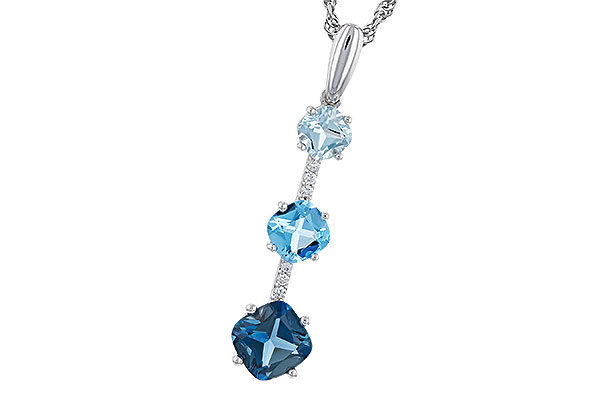 B293-56340: NECK 1.87 TW BLUE TOPAZ 1.90 TGW
