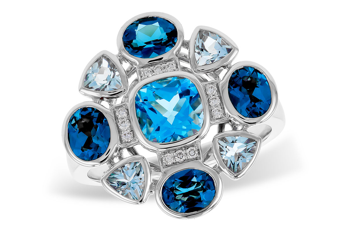 B293-58104: LDS RG 3.19 TW BLUE TOPAZ 3.25 TGW