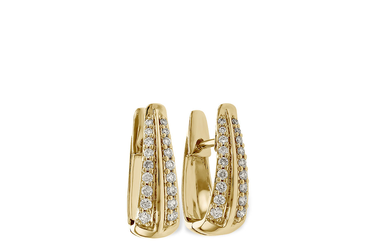 B293-58140: EARRINGS .25 TW