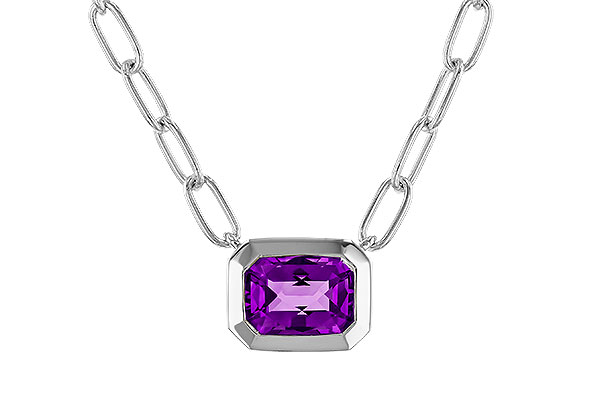 B293-60895: NECKLACE .82 AMETHYST (18")