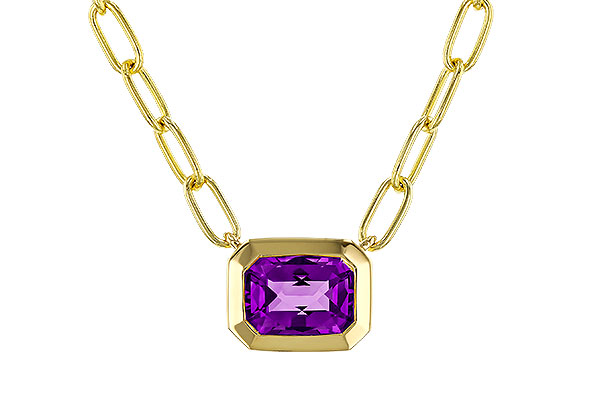 B293-60895: NECKLACE .82 AMETHYST (18")
