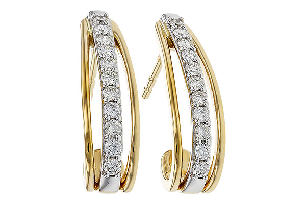 B293-62640: EARRINGS .40 TW
