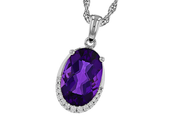 B293-63549: NECKLACE 2.70 AMETHYST 2.76 TGW (12x8MM OV)