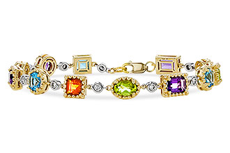 B293-63586: BRACELET 4.63 SEMI-PREC (AMY,BT,CIT,PER) 5.05 TGW