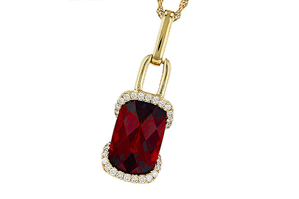 B294-46304: NECK 4.30 GARNET 4.45 TGW (12x8MM GAR)