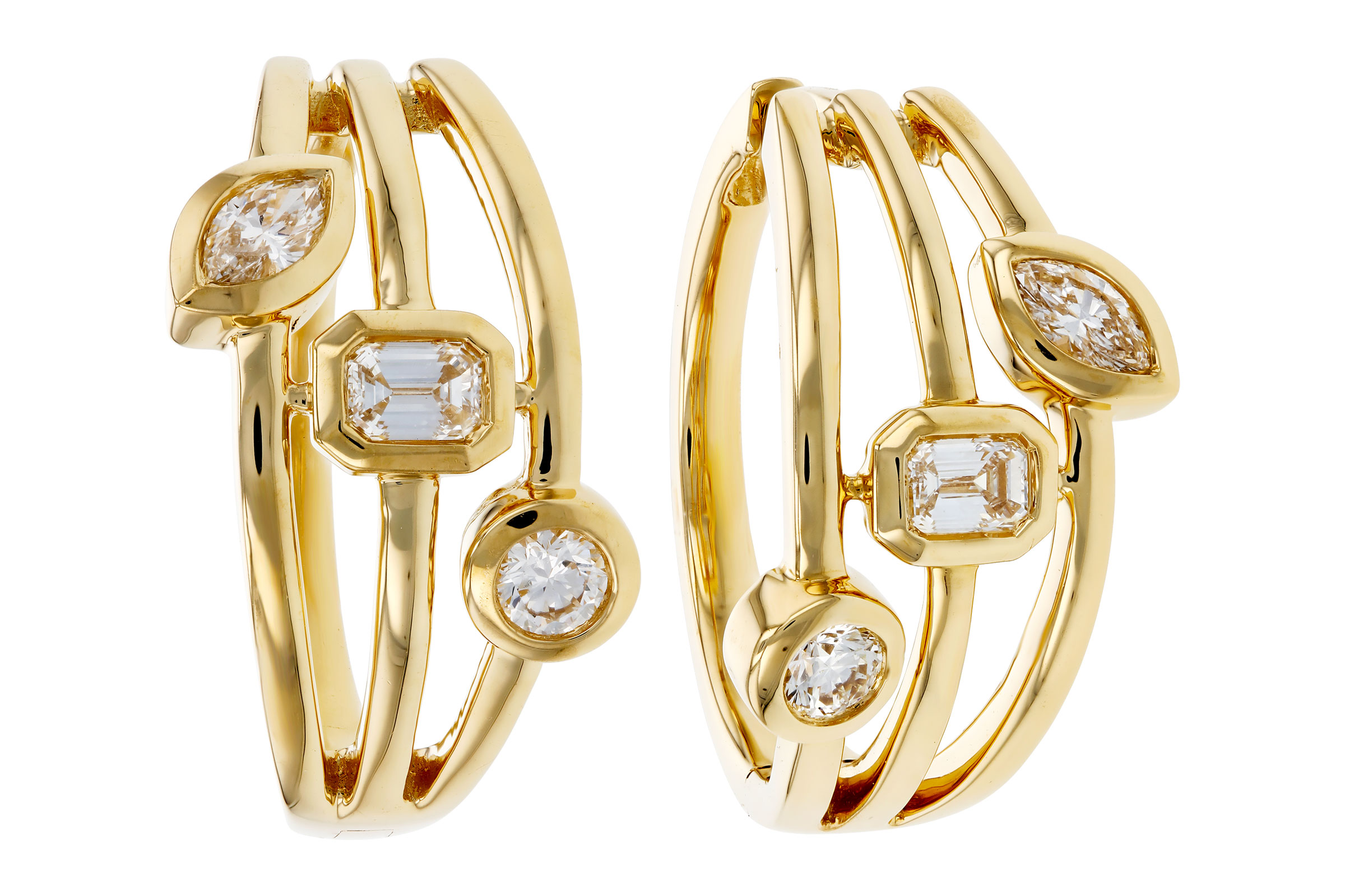 B294-47240: EARRINGS .45 TW (BR/EC/MQ)