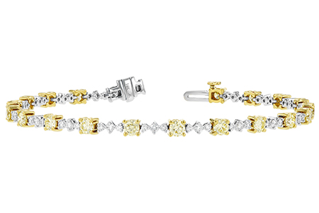 C207-24540: BRACELET 2.80 YELLOW DIA 4.01 TW