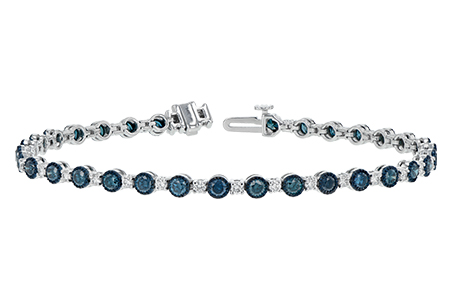 C207-27186: BRACELET 2.35 BLUE DIA 3.17 TW