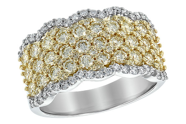 C208-12677: LDS DIA WED RG 1.51 YELLOW DIAS 1.80 TW