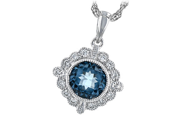 C208-12686: NECK .98 BLUE TOPAZ 1.10 TGW