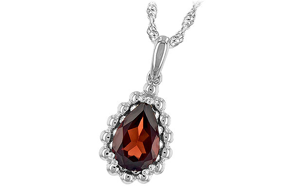 C208-13622: NECKLACE 1.38 CT GARNET