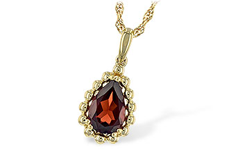 C208-13622: NECKLACE 1.38 CT GARNET