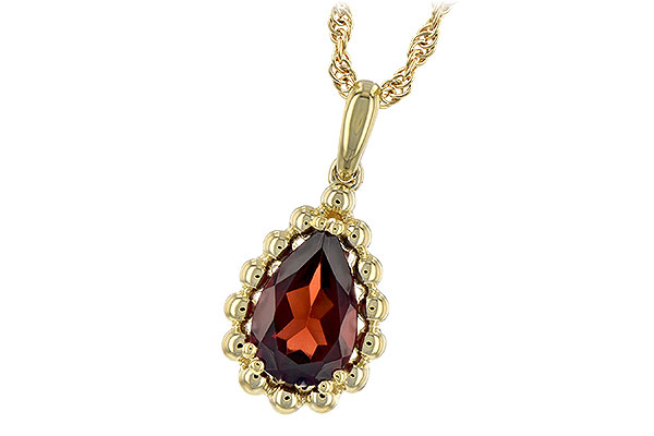 C208-13622: NECKLACE 1.38 CT GARNET
