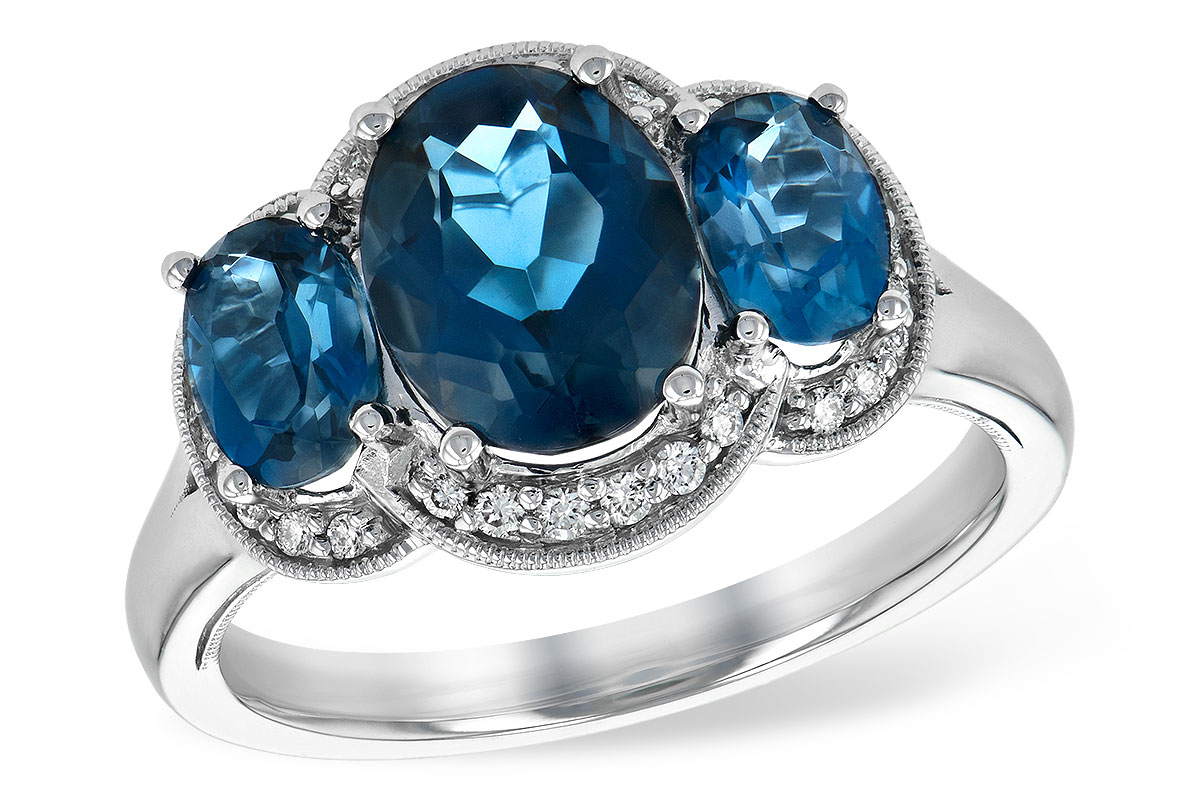 C208-16295: LDS RG 4.20 BLUE TOPAZ 4.33 TGW