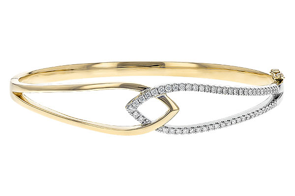 C208-17258: BANGLE BRACELET .50 TW