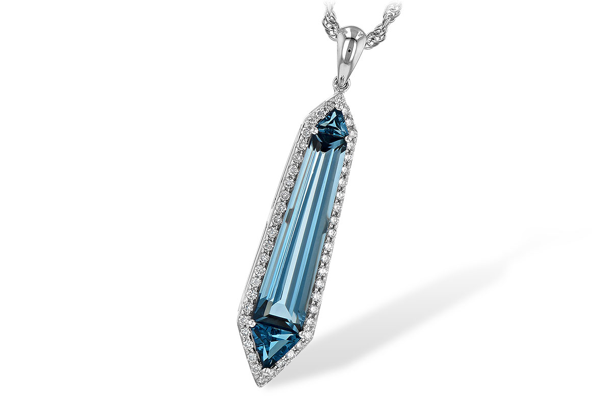 C209-00877: NECK 3.47 LONDON BLUE TOPAZ 3.70 TGW