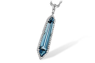 C209-00877: NECK 3.47 LONDON BLUE TOPAZ 3.70 TGW