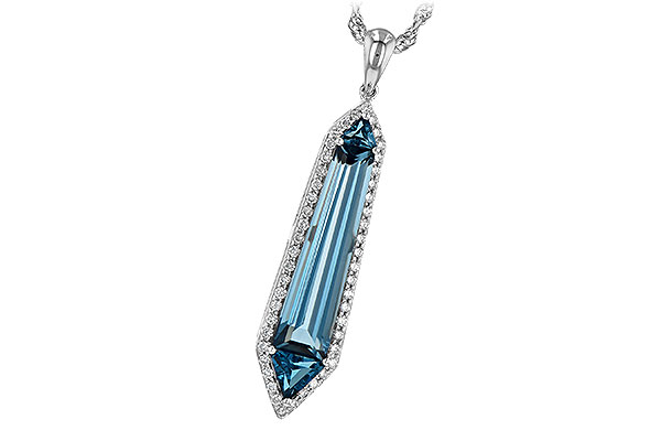 C209-00877: NECK 3.47 LONDON BLUE TOPAZ 3.70 TGW