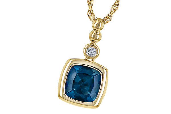 C209-03558: NECK 1.50 LONDON BLUE TOPAZ 1.54 TGW