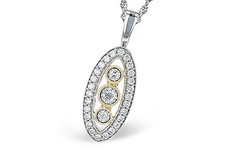 C291-74531: NECKLACE .34 TW