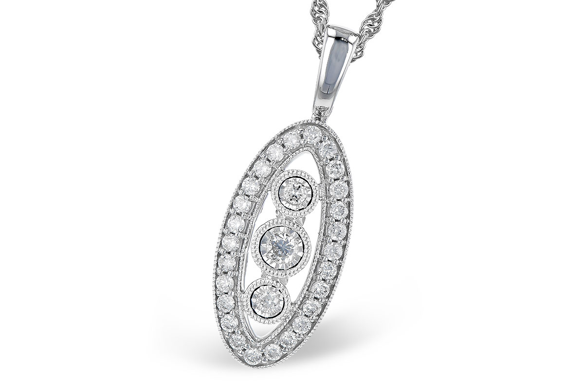 C291-74531: NECKLACE .34 TW
