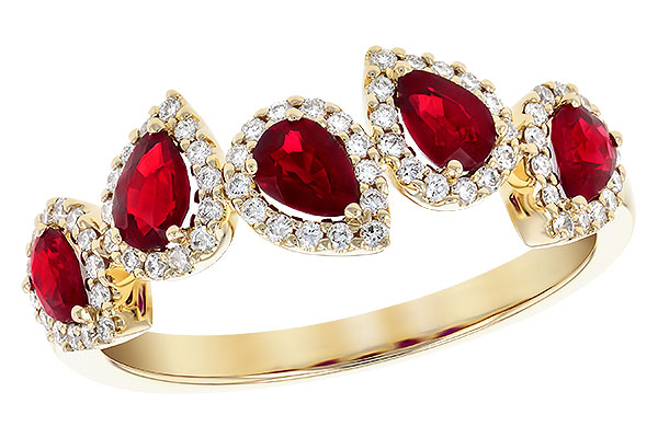 C291-75422: LDS RG .90 TW RUBY 1.14 TGW