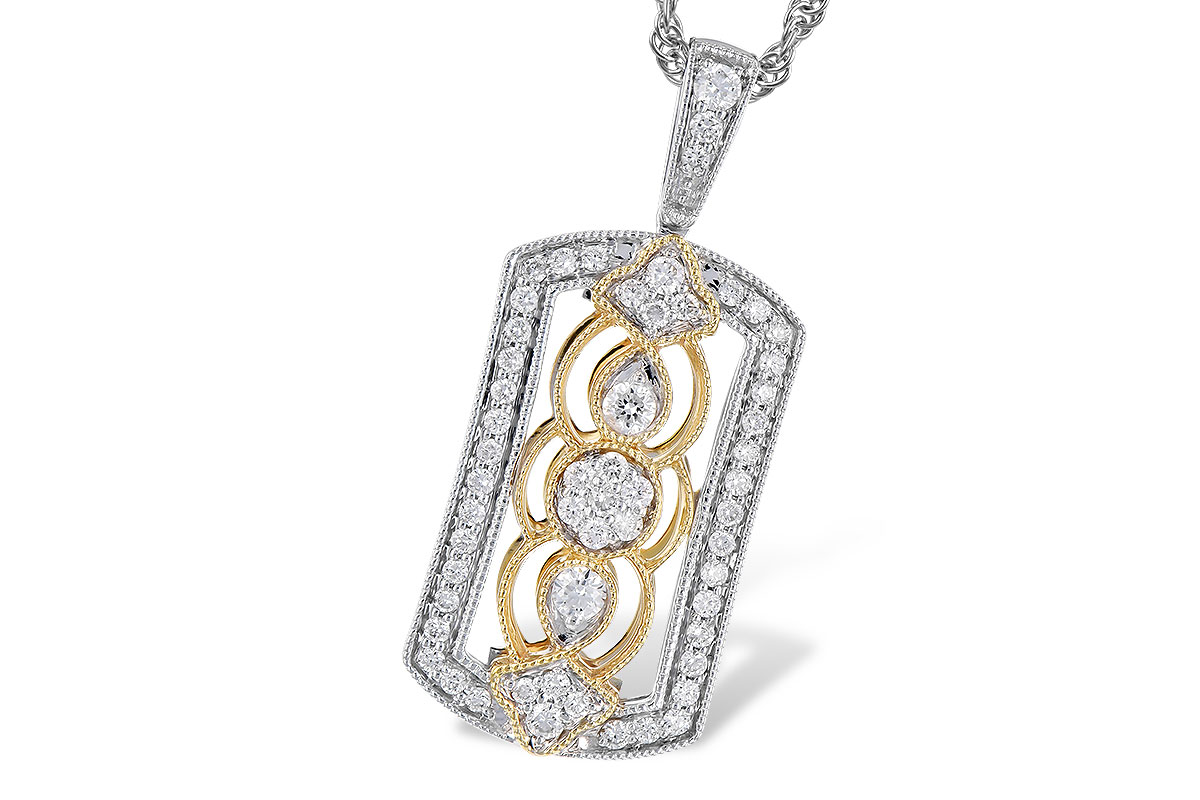 C291-79077: NECKLACE .33 TW