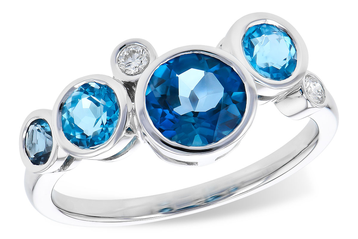 C291-79977: LDS RG 1.40 TW BLUE TOPAZ 1.45 TGW