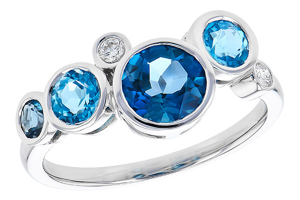 C291-79977: LDS RG 1.40 TW BLUE TOPAZ 1.45 TGW