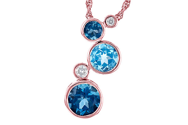 C291-79986: NECK 2.30 BLUE TOPAZ 2.40 TGW