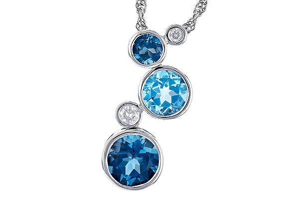 C291-79986: NECK 2.30 BLUE TOPAZ 2.40 TGW
