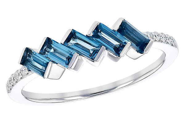 C291-81786: LDS RG .75 LONDON BLUE TOPAZ .82 TGW