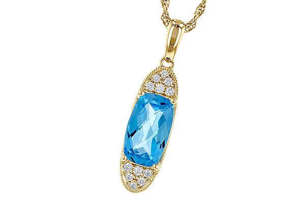 C292-64486: NECK 2.02 BLUE TOPAZ 2.12 TGW