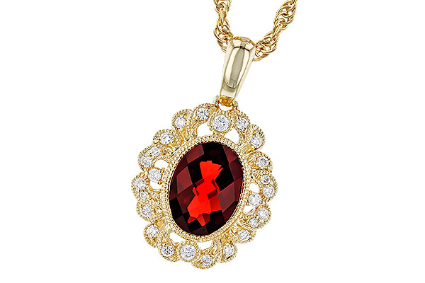 C292-66331: NECK 1.40 GARNET 1.54 TGW (8x6MM GAR)
