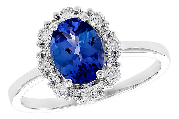 C292-69077: LDS RG 1.02 TANZANITE 1.30 TGW (8x6 OVAL)
