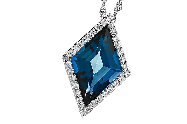 C292-70886: NECK 3.04 LONDON BLUE TOPAZ 3.20 TGW