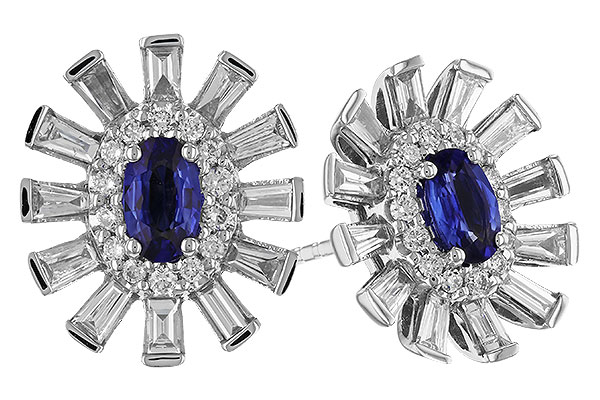 C292-71758: EARR .60 TW SAPPHIRE 1.32 TGW (5x3MM SAPP)