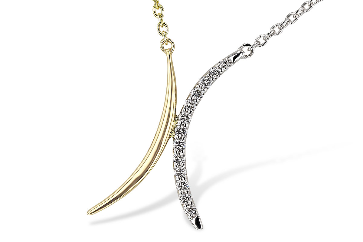 C293-55395: NECKLACE .14 TW (18")