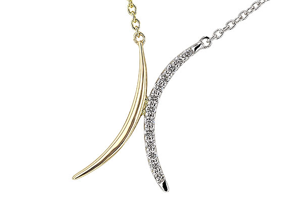 C293-55395: NECKLACE .14 TW (18")
