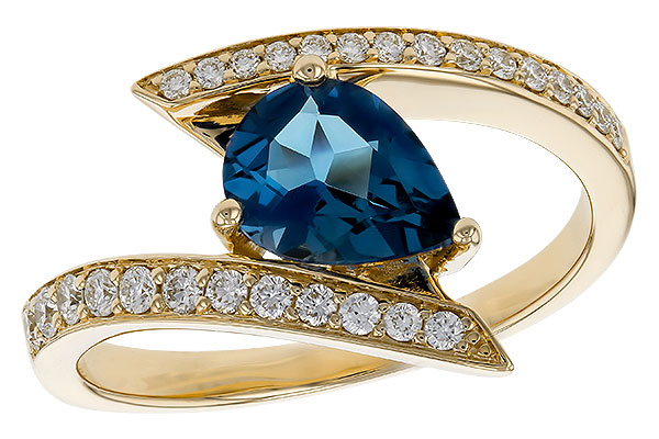 C293-56304: LDS RG 1.04 LONDON BLUE TOPAZ 1.28 TGW (8x6MM)