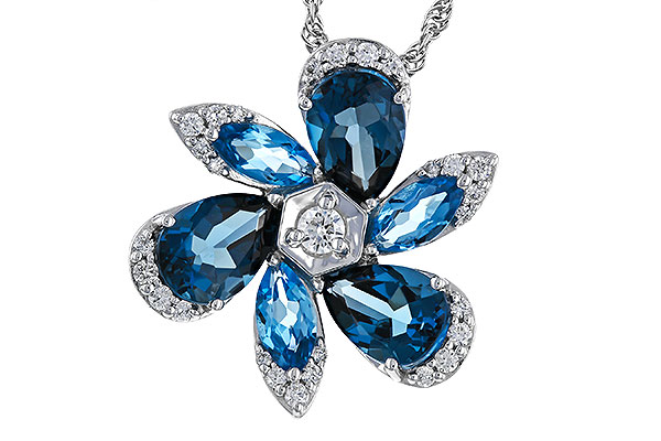 C293-59031: NECKLACE 3.03 BLUE TOPAZ 3.22 TGW