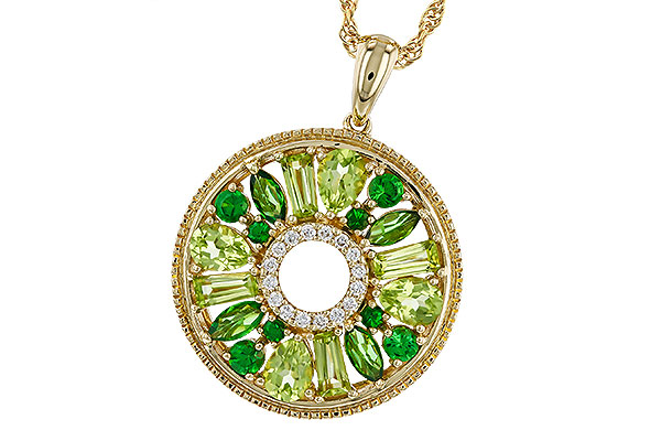 C293-59040: NECKLACE 1.47 SEMI-PREC (PER & GR.GT) 1.52 TGW