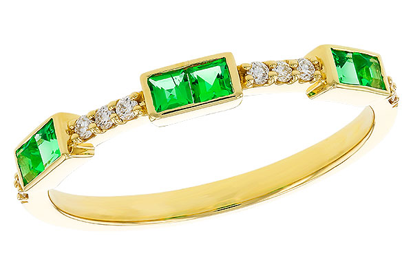 C293-59977: LDS WED RG .23 TW EMERALD .30 TGW