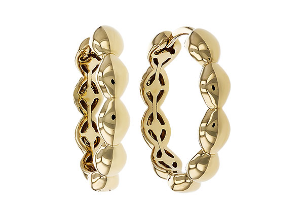 C293-60904: GOLD EARRINGS (18MM)