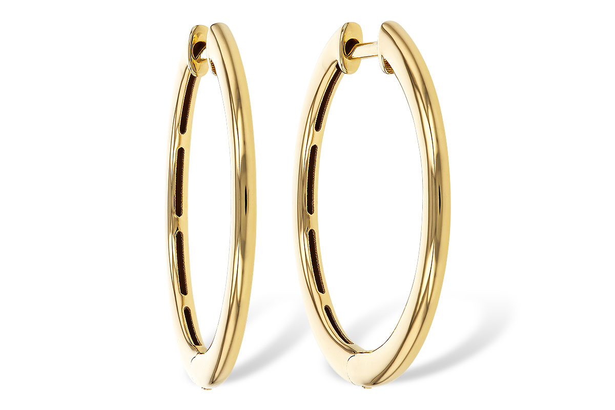 C293-62658: GOLD EARRINGS (24MM)