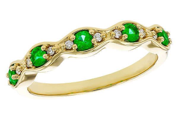C293-63558: LDS WED RG .21 TW EMERALD .27 TGW