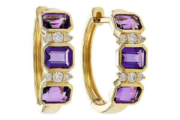 C293-63577: EARRING 1.05 TW AMETHYST 1.16 TGW