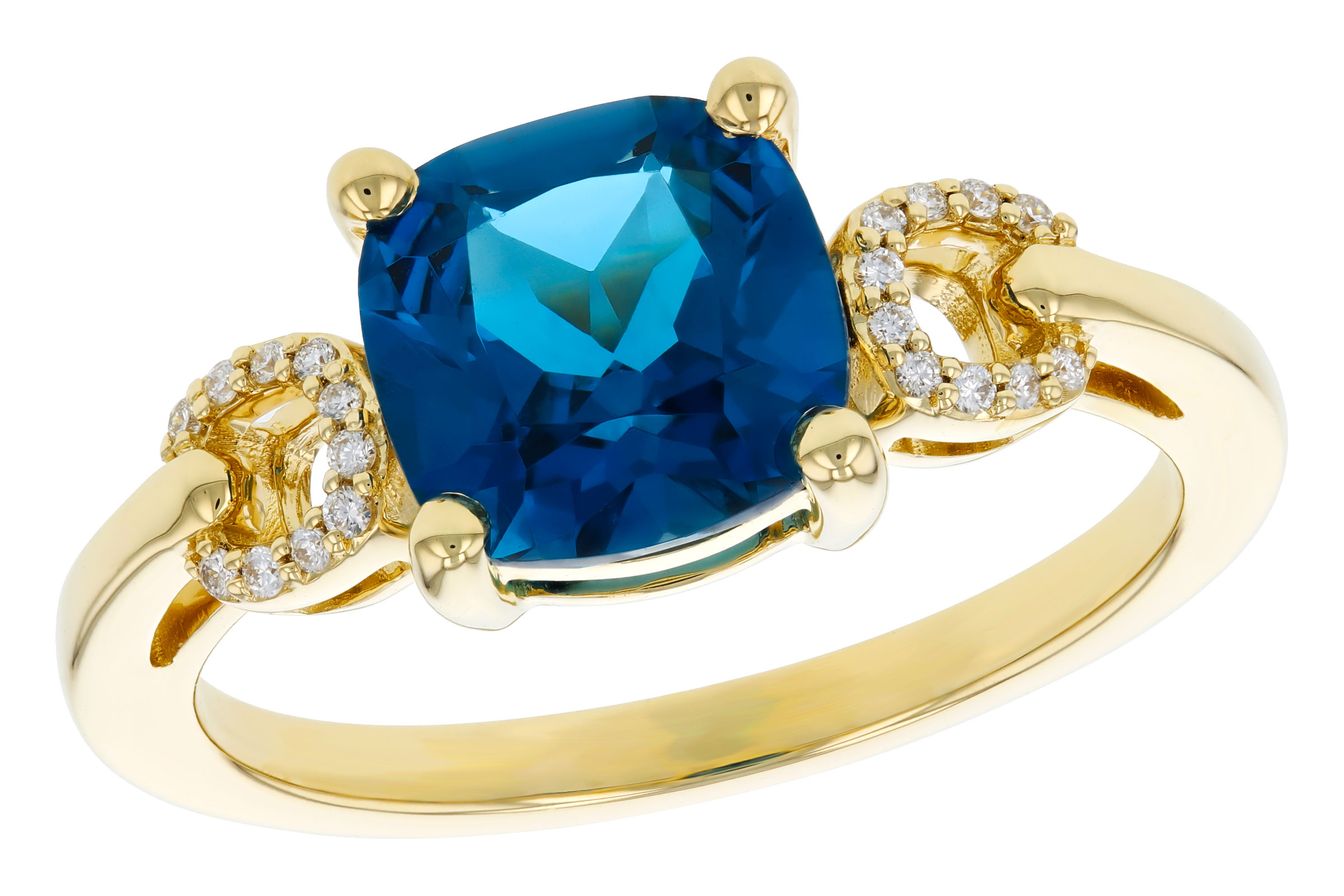 C294-48131: LDS RG 2.16 LONDON BLUE TOPAZ 2.21 TGW (8MM LBT)